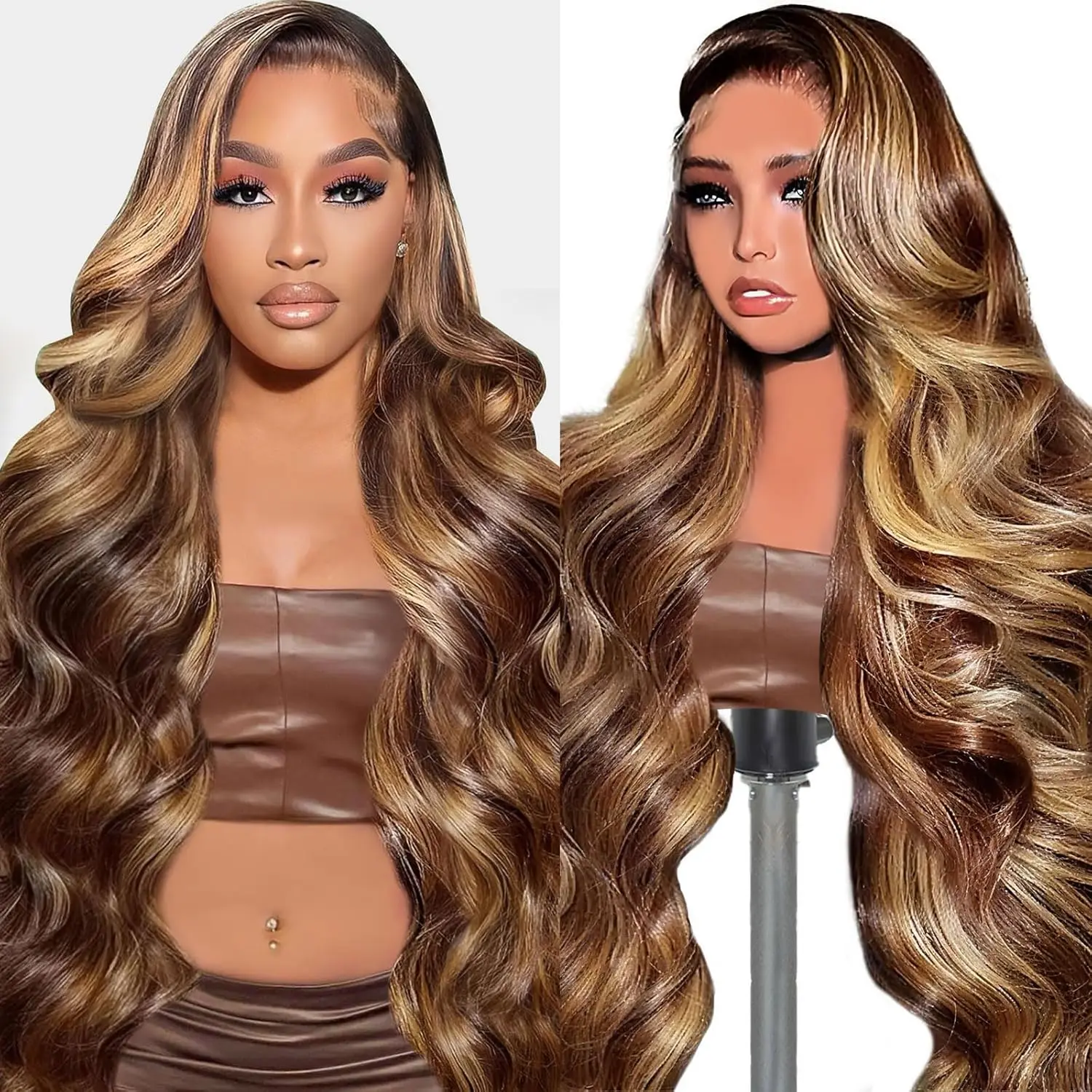40 Inch Honey Blonde Wig P4/27 Colored Wigs 13x6 HD Ombre Body Wave Lace Front Wigs Pre Plucked 200% Density Lace Frontal Wigs
40 Inch Honey Blonde Wig P4/27 Colored Wigs 13x6 HD Ombre Body Wave Lace Front Wigs Pre Plucked 200% Density Lace Frontal Wigs