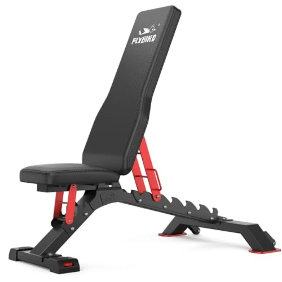 WB7 Weight Bench for home gym use, commercial-grade steel, black, 1300LBS capacity with 34'' extra-long backrest and easy-roll
WB7 Weight Bench for home gym use, commercial-grade steel, black, 1300LBS capacity with 34'' extra-long backrest and easy-roll