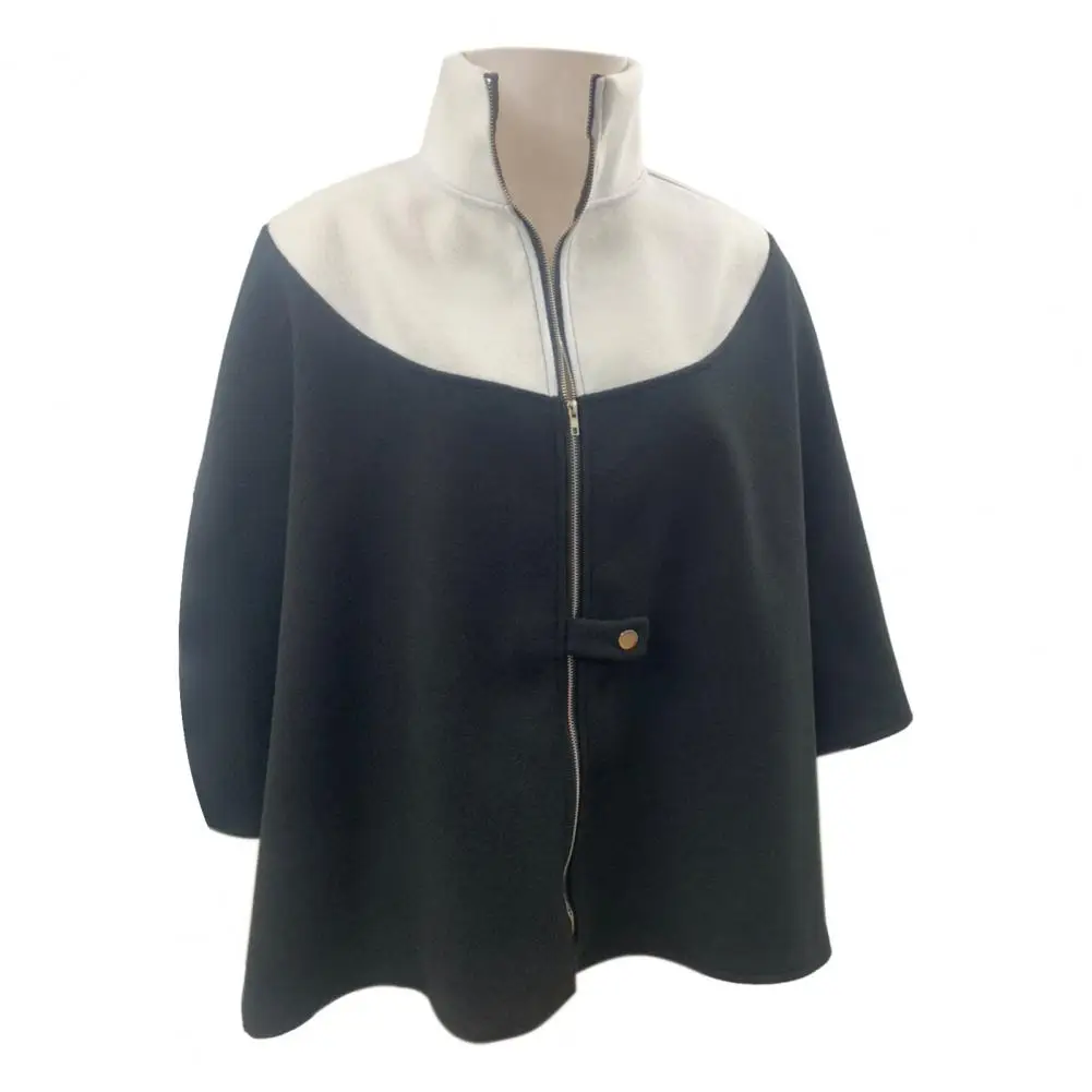 Fall Outerwear Stylish Stand Collar Zipper Jacket for Women Chic Colorblock Coat for Wear Parties Office Outfits Women Jacket
Fall Outerwear Stylish Stand Collar Zipper Jacket for Women Chic Colorblock Coat for Wear Parties Office Outfits Women Jacket