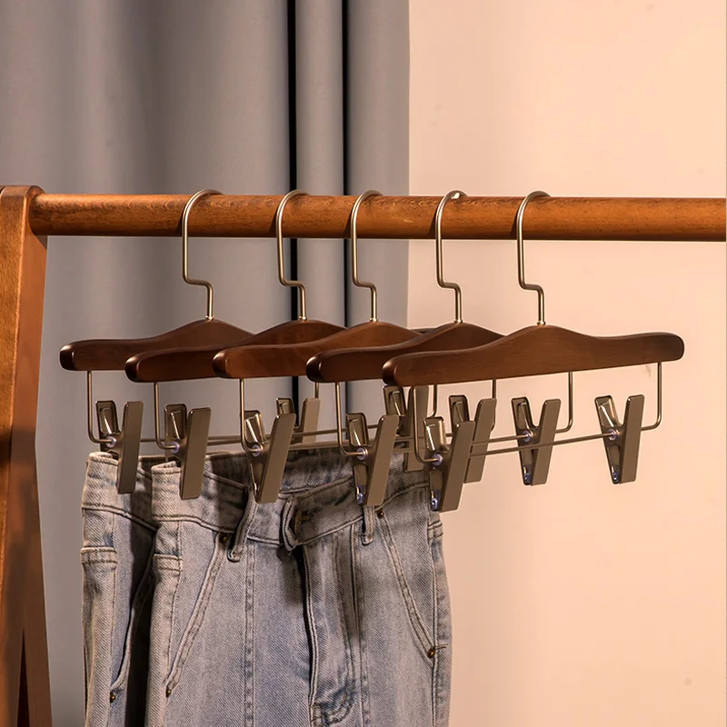 Wood Pant Hangers Solid Wood Trousers Storage Racks Windproof Clips Drying Hanger Wardrobe Clothing storage Organizer Hangers
Wood Pant Hangers Solid Wood Trousers Storage Racks Windproof Clips Drying Hanger Wardrobe Clothing storage Organizer Hangers