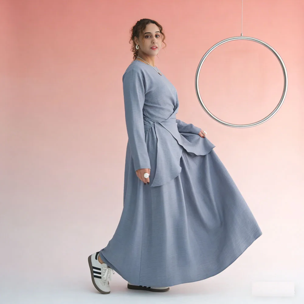 Новый мусульманский комплект из 2 предметов для женщин, Дубай, Турция, кафтан, топы, юбка, скромная исламская одежда, Femme Musulmane, ансамбли
Новый мусульманский комплект из 2 предметов для женщин, Дубай, Турция, кафтан, топы, юбка, скромная исламская одежда, Femme Musulmane, ансамбли