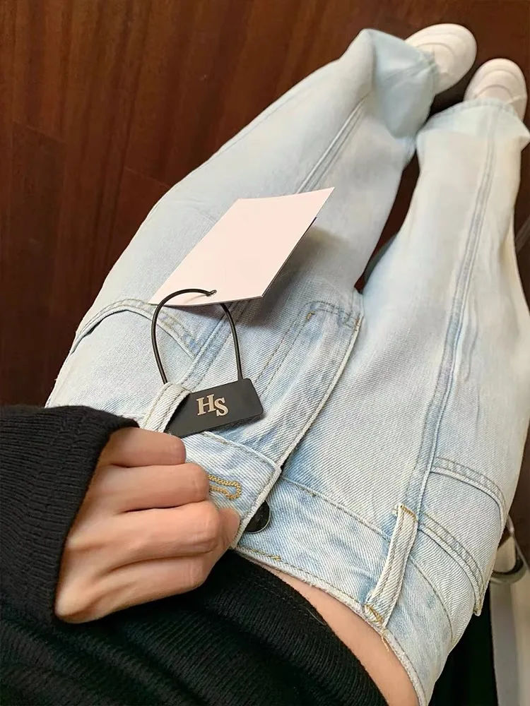 Light Wash Wide Leg Women's Jeans Spring Summer 2026 New Bf Lazy Drapey plus Size Slim High Waist Straight Floor-Length Pants
Light Wash Wide Leg Women's Jeans Spring Summer 2026 New Bf Lazy Drapey plus Size Slim High Waist Straight Floor-Length Pants