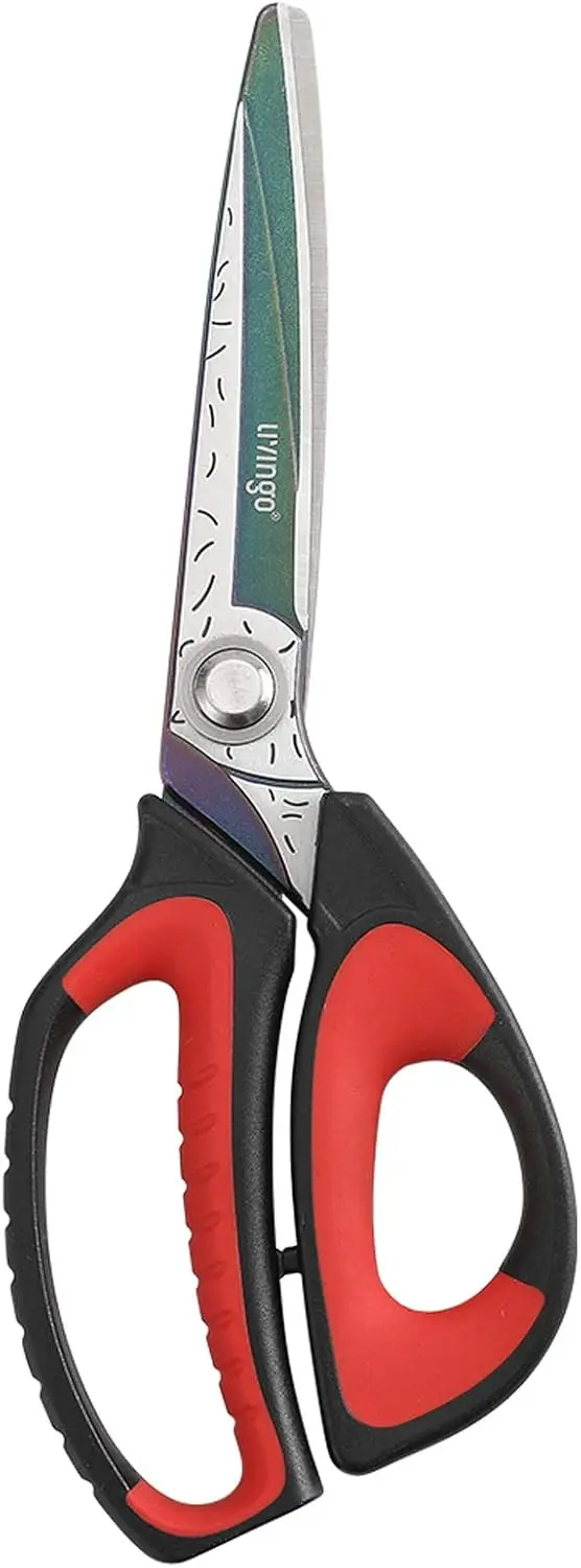 10" Multipurpose Heavy Duty Scissors, Premium Titanium Coating Forged Stainless Steel Industrial Shears for Household
10" Multipurpose Heavy Duty Scissors, Premium Titanium Coating Forged Stainless Steel Industrial Shears for Household