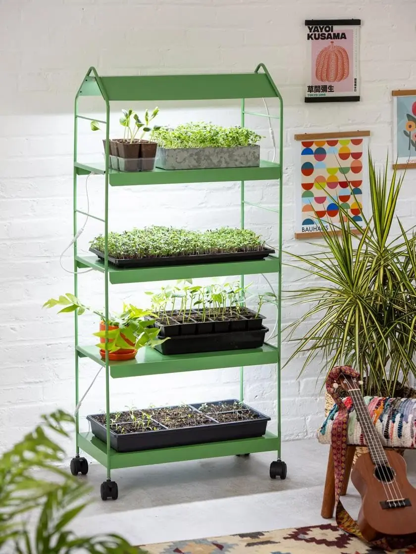 Gardener's Supply Company Agie LED Grow Light Plant Stand with Wheels | Compact Steel Frame | 4 Adjustable Shelves & Four
Gardener's Supply Company Agie LED Grow Light Plant Stand with Wheels | Compact Steel Frame | 4 Adjustable Shelves & Four
