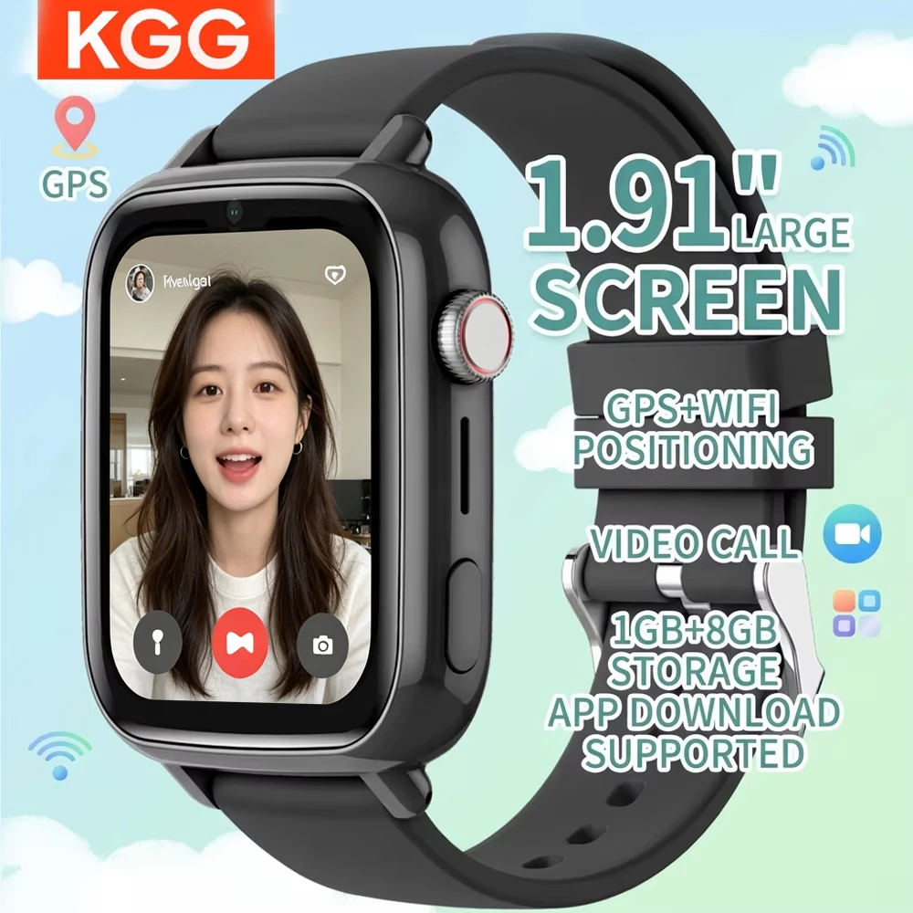 Children's 4G Smart Watch Kids 1.91" Display GPS WiFi Tracking Location Video 2-Way Call SOS App Download Phone Watch Ideal Gift
Children's 4G Smart Watch Kids 1.91" Display GPS WiFi Tracking Location Video 2-Way Call SOS App Download Phone Watch Ideal Gift