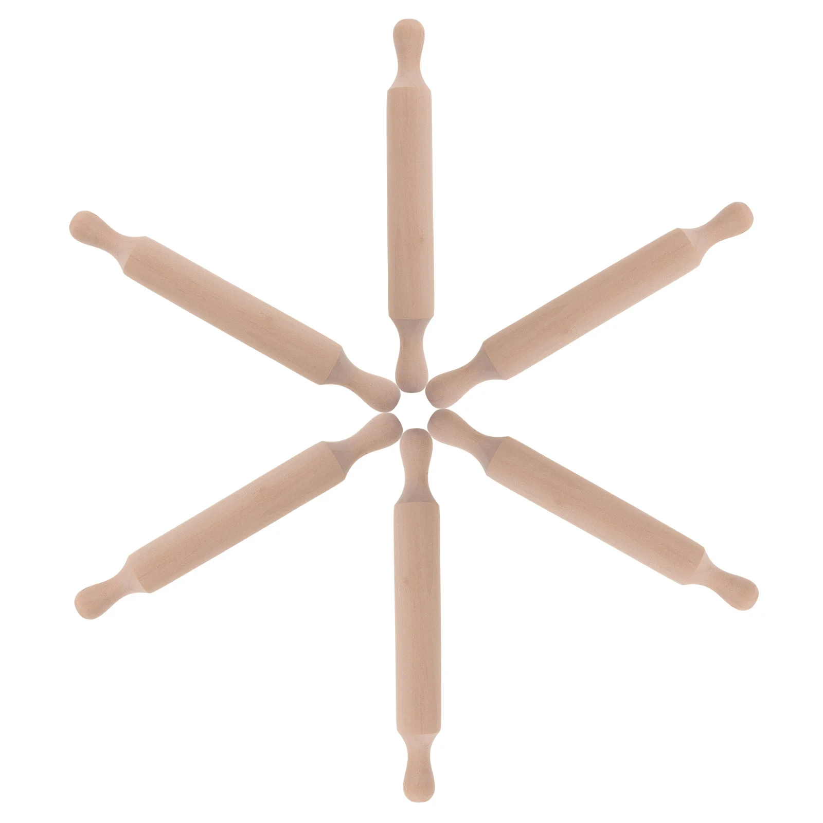 6 Pcs Rolling Pin Baking Tools Wooden Sticks Kids Clay Toys Play House Children Plaything Model Supplies Kitchen Gadgets
6 Pcs Rolling Pin Baking Tools Wooden Sticks Kids Clay Toys Play House Children Plaything Model Supplies Kitchen Gadgets