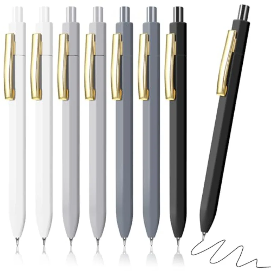 Ballpoint Pens, 8pcs Black Ink Pens, 0.7mm Retractable Pen, Medium Point Pen Set for Men and Women School Office Supplies
Ballpoint Pens, 8pcs Black Ink Pens, 0.7mm Retractable Pen, Medium Point Pen Set for Men and Women School Office Supplies