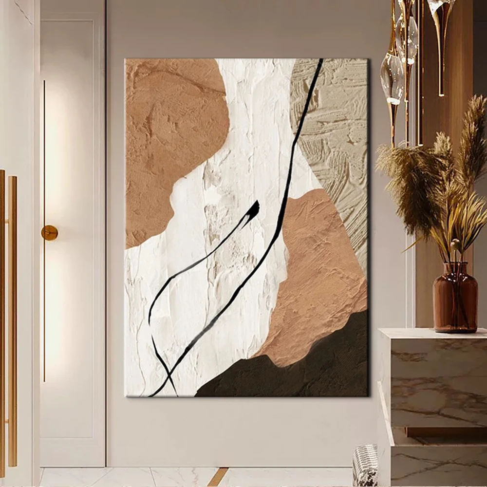 Large Modern Wall Art Hand Painted Thick Textured Abstract Oil Painting for Living Room Wall Decor Contemporary Canvas Artwork
Large Modern Wall Art Hand Painted Thick Textured Abstract Oil Painting for Living Room Wall Decor Contemporary Canvas Artwork