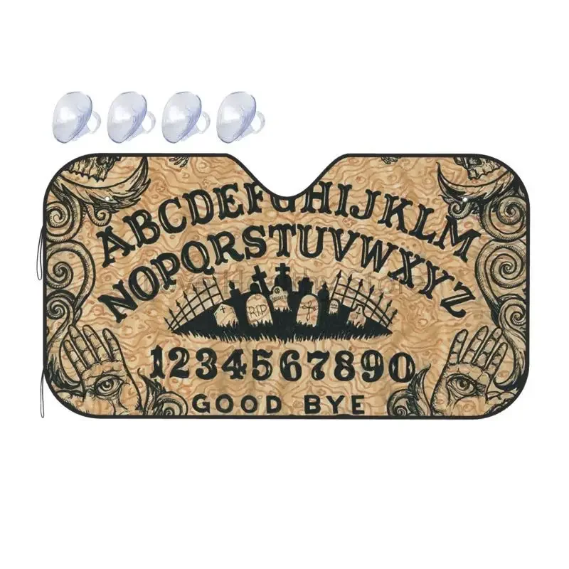 Ouija Spirit Board Foldable Car Sun Shade for Front Windshield Sunshades Witchcraft Evi Eye Blocks UV Rays Sun Visor Protector
Ouija Spirit Board Foldable Car Sun Shade for Front Windshield Sunshades Witchcraft Evi Eye Blocks UV Rays Sun Visor Protector