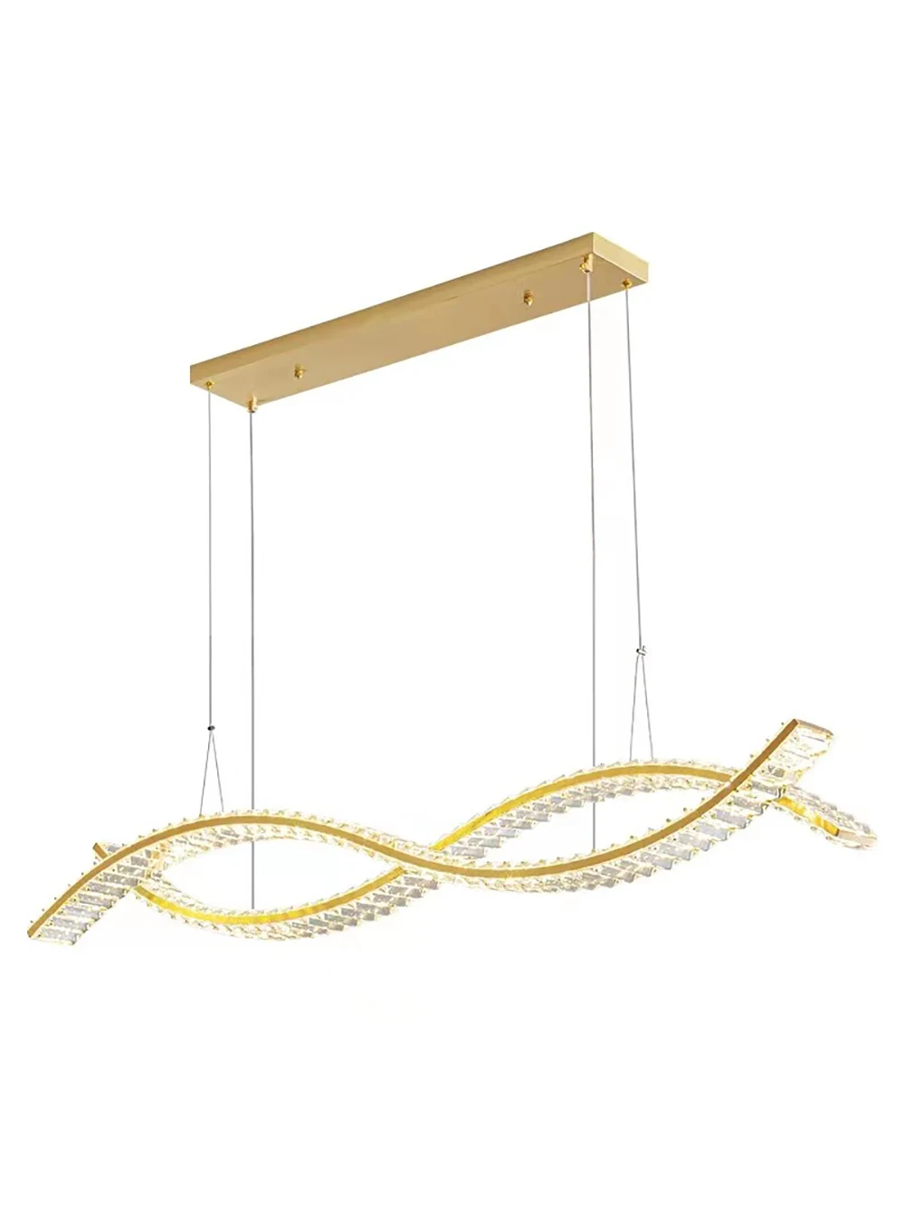 Artistical Waving Pendant Lights Crystal New Trend Modern Luxury Hanging Lamps for Ceiling Led Indoor Lighting Decoration Home
Artistical Waving Pendant Lights Crystal New Trend Modern Luxury Hanging Lamps for Ceiling Led Indoor Lighting Decoration Home