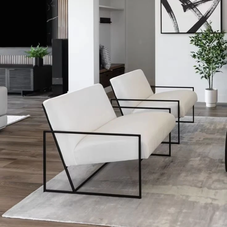Comfortable, soft and durable indoor aluminum alloy metal living room sofa with cushions
Comfortable, soft and durable indoor aluminum alloy metal living room sofa with cushions