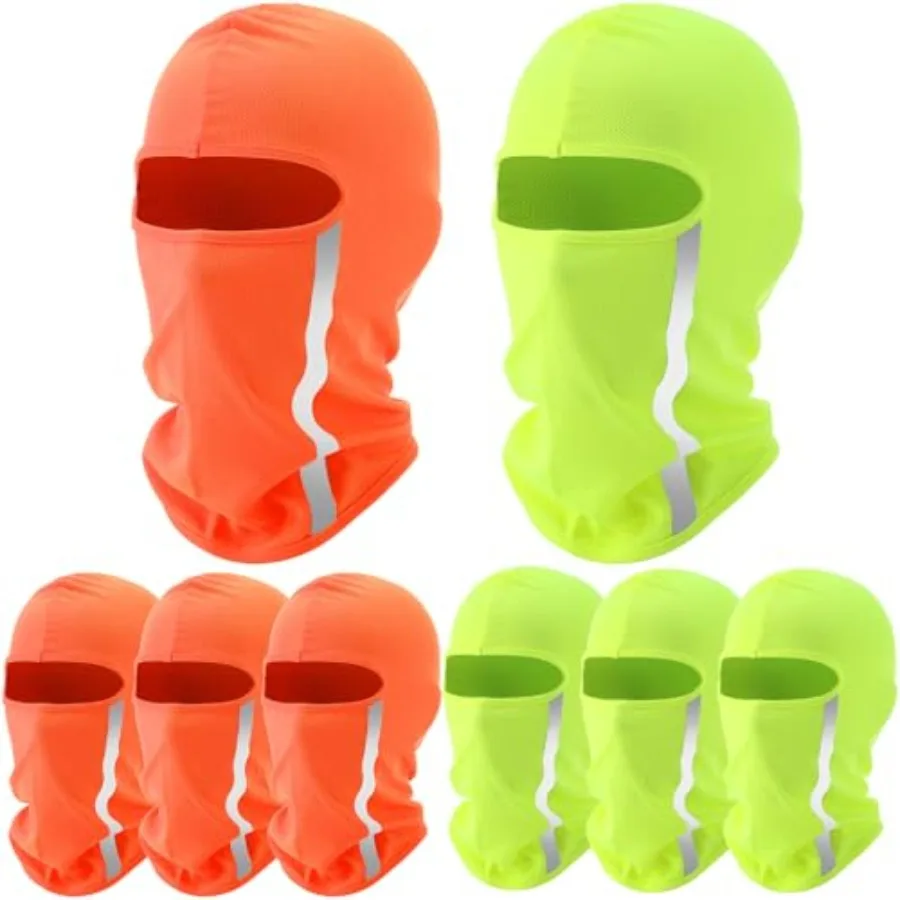 8 Pcs Summer Balaclava Cooling Full Face Ski Mask Men Women with Reflective Strip
8 Pcs Summer Balaclava Cooling Full Face Ski Mask Men Women with Reflective Strip