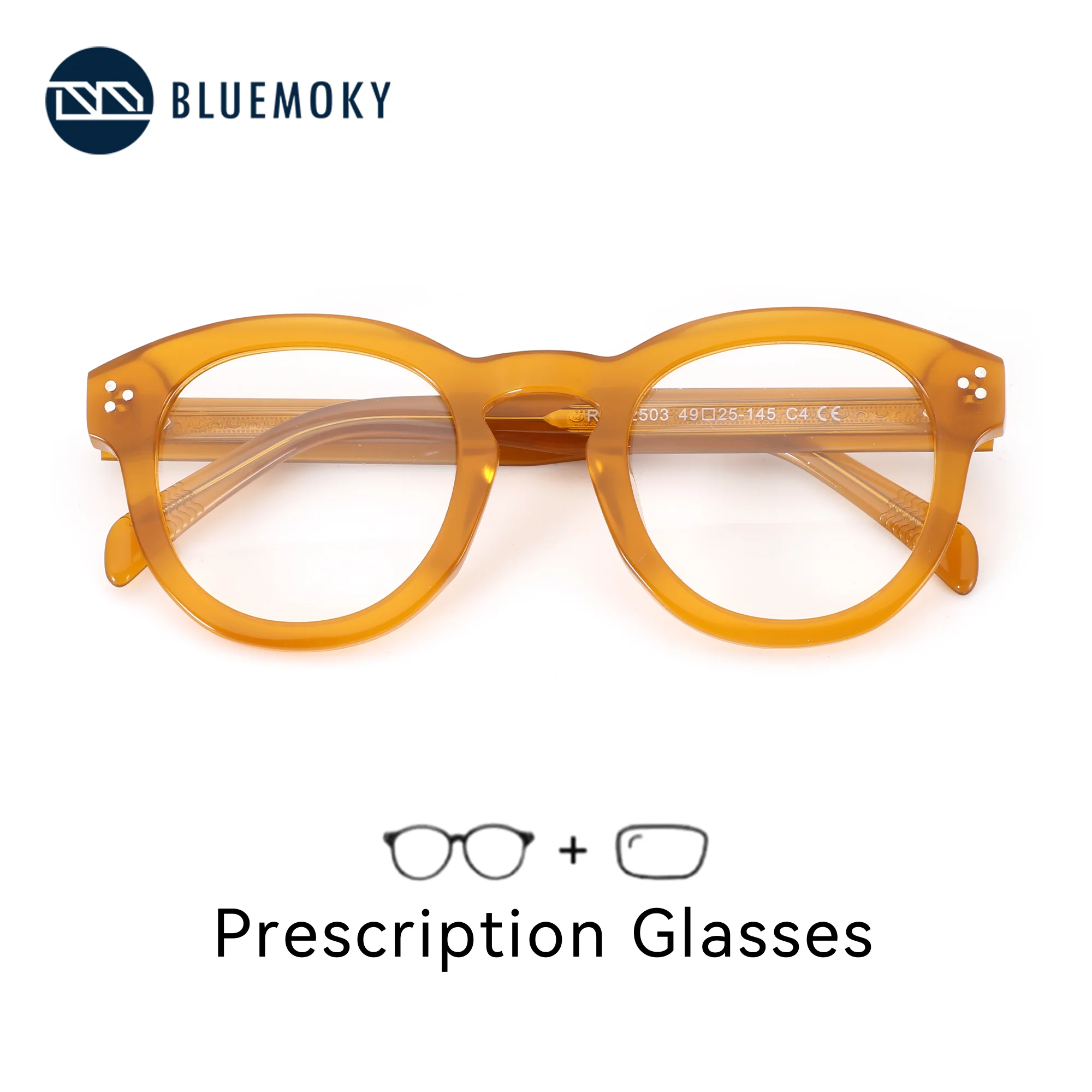 Очки BLUEMOKY M размера, ручной работы, из ацетата, на заказ, для мужчин и женщин, круглые, для коррекции близорукости, оптические, прогрессивные
Очки BLUEMOKY M размера, ручной работы, из ацетата, на заказ, для мужчин и женщин, круглые, для коррекции близорукости, оптические, прогрессивные