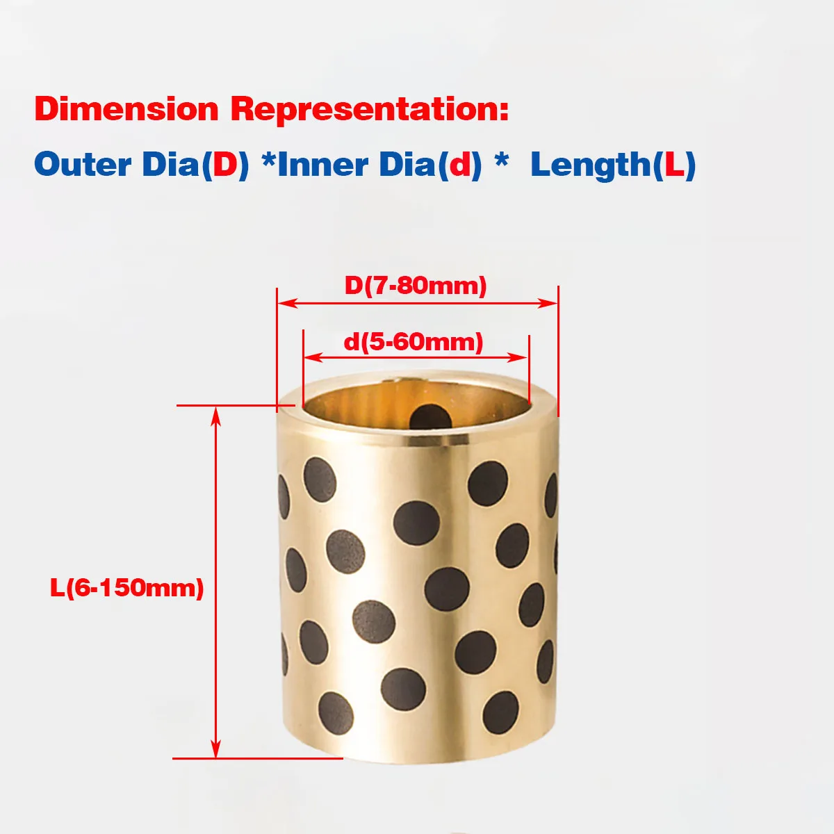 Brass Solid Lubricated Graphite Copper Sleeve /Oil-Free Bushing /Self-Lubricating Bearing
Brass Solid Lubricated Graphite Copper Sleeve /Oil-Free Bushing /Self-Lubricating Bearing