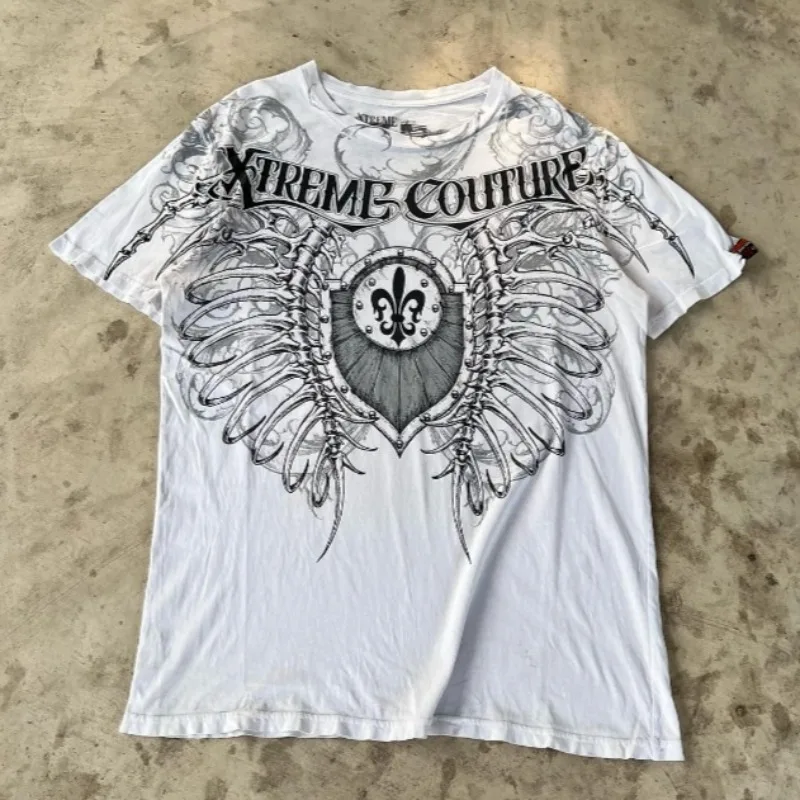 Уличная американская футболка Xtreme с короткими рукавами, мужская футболка с принтом спереди и сзади, готическая футболка в стиле хип-хоп, рок, топы High Street
Уличная американская футболка Xtreme с короткими рукавами, мужская футболка с принтом спереди и сзади, готическая футболка в стиле хип-хоп, рок, топы High Street