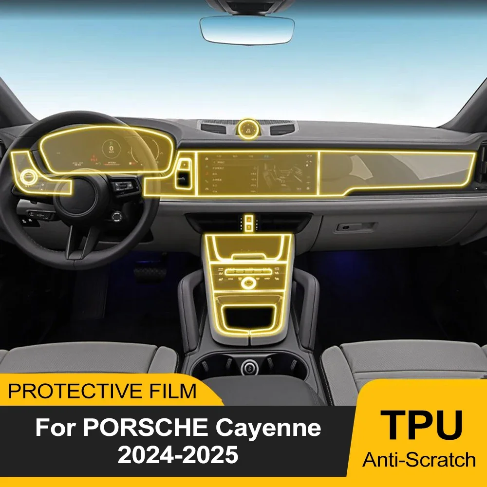 For Porsche Cayenne 2024 2025 Car Interior Center Console Dashboard Navigation TPU Protector Film Car Pre-cut PPF Accessories
For Porsche Cayenne 2024 2025 Car Interior Center Console Dashboard Navigation TPU Protector Film Car Pre-cut PPF Accessories
