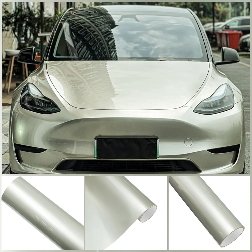 Premium Liquid Metal Champagne Gold PET Wrap Vinyl Film Car Whole Body Decal Protective Cover Sticker Auto Tuning Accessories
Premium Liquid Metal Champagne Gold PET Wrap Vinyl Film Car Whole Body Decal Protective Cover Sticker Auto Tuning Accessories