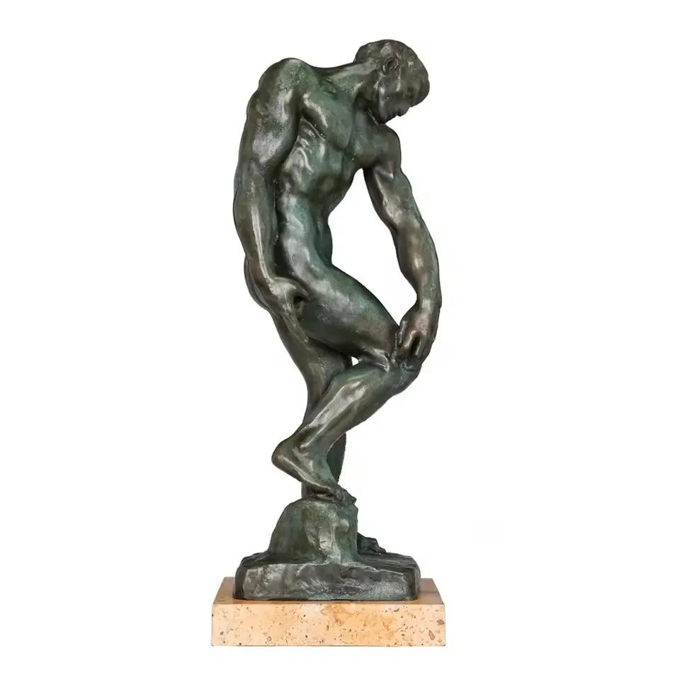 Bronze Adam Statue by Rodin Replica Famous Classical European Sculptiure for Home Office Decoration 45CM
Bronze Adam Statue by Rodin Replica Famous Classical European Sculptiure for Home Office Decoration 45CM