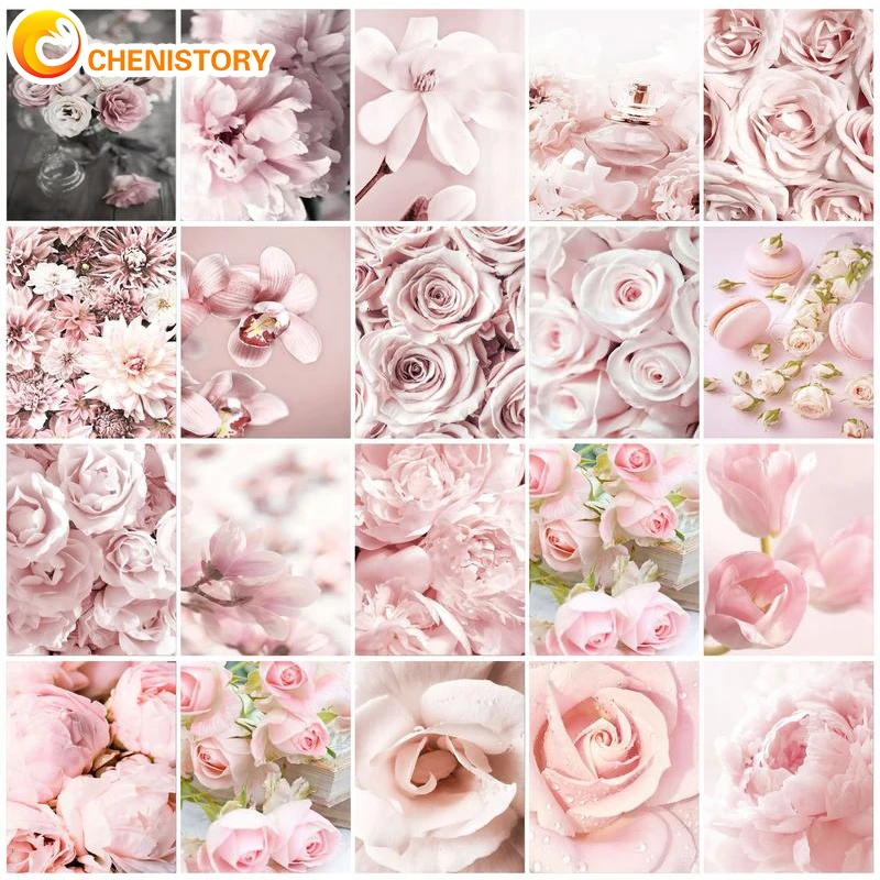 CHENISTORY Painting By Numbers Pink Flower Drawing On Canvas HandPainted Coloring By Numbers Figure Kits Home Decoration
CHENISTORY Painting By Numbers Pink Flower Drawing On Canvas HandPainted Coloring By Numbers Figure Kits Home Decoration