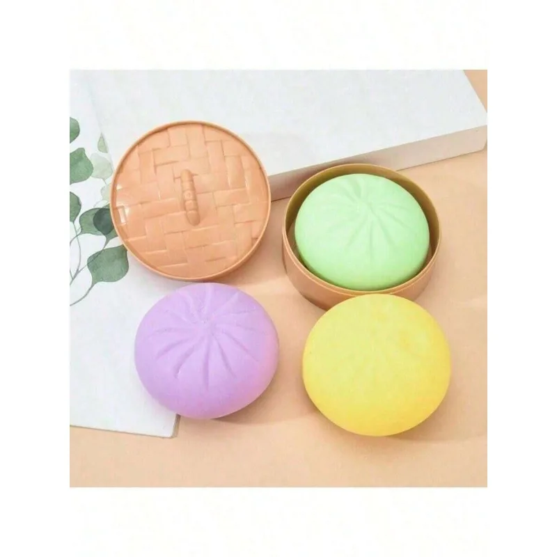 Slow Rising Flour Bun Squeeze Toy, Soft Dumpling Stress Ball with Steamer Box
Slow Rising Flour Bun Squeeze Toy, Soft Dumpling Stress Ball with Steamer Box