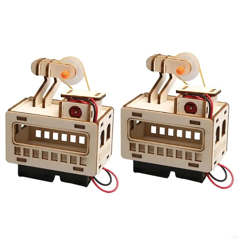 2 Sets Interactive Wooden Cable Car Building Set With Adjustable Track For Kids Science Education And Hands on Learning H8WD
2 Sets Interactive Wooden Cable Car Building Set With Adjustable Track For Kids Science Education And Hands on Learning H8WD