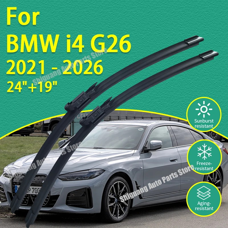 Передние дворники с силиконовым покрытием для BMW I4 G26 2021 2022 2023 2024 2025 2026 24 "+ 19" автомобильные щетки стеклоочистителя лобового стекла
Передние дворники с силиконовым покрытием для BMW I4 G26 2021 2022 2023 2024 2025 2026 24 "+ 19" автомобильные щетки стеклоочистителя лобового стекла