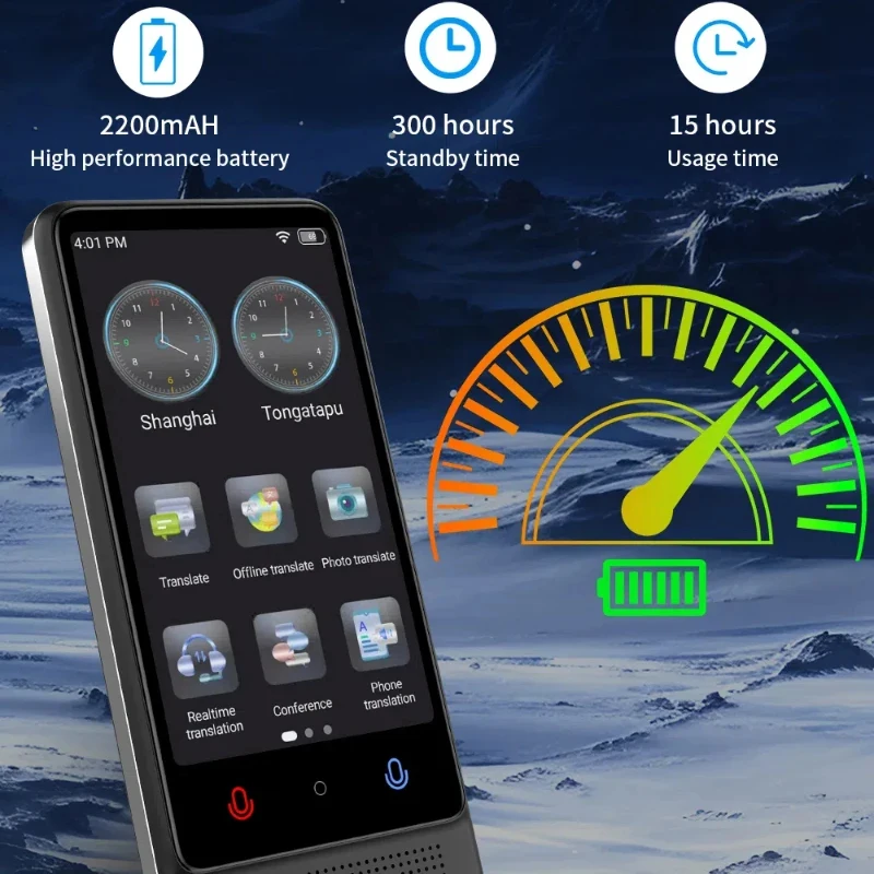 M12 AI Smart Translator Offline 137 Languages Portable Interpreter Polish Turkish Czech Real-time Translation
M12 AI Smart Translator Offline 137 Languages Portable Interpreter Polish Turkish Czech Real-time Translation