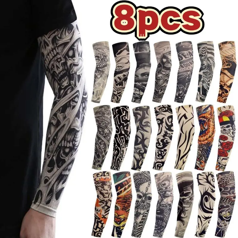 8Pcs Tattoo Sleeves Summer Men Women UV Protection Cooling Sleeves Temporary Full Arm Tattoo Sleeves Driving Fishing Arm Sleeves
8Pcs Tattoo Sleeves Summer Men Women UV Protection Cooling Sleeves Temporary Full Arm Tattoo Sleeves Driving Fishing Arm Sleeves