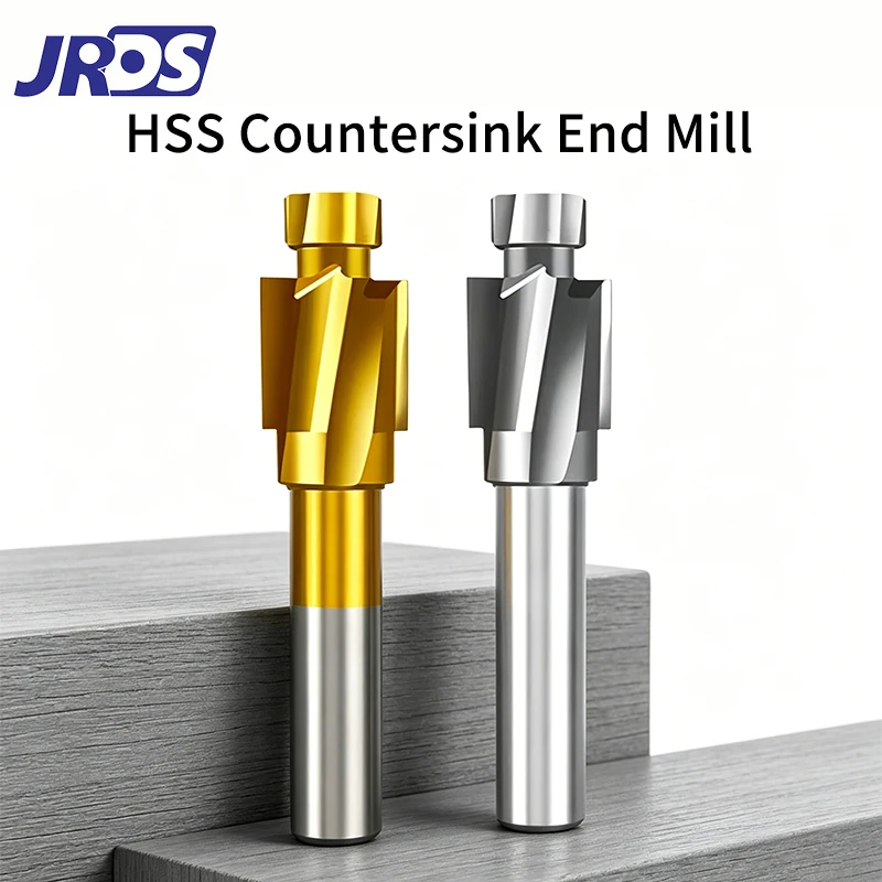 JRDS HSS Titanium Coated Countersink Drill Bit With Pilot Pin High Precision Flat Head Chamfer Cutter Deburring Tool M3-M20
JRDS HSS Titanium Coated Countersink Drill Bit With Pilot Pin High Precision Flat Head Chamfer Cutter Deburring Tool M3-M20