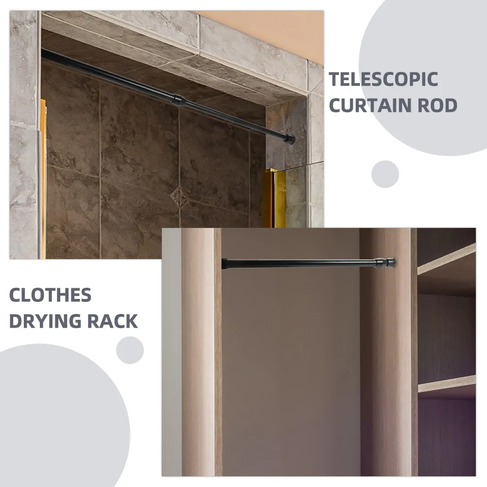 2pcs Adjustable Curtain Rod Telescoping Tension Pole No Drill Expandable Rod For Window Shower Closet Clothes Drying
2pcs Adjustable Curtain Rod Telescoping Tension Pole No Drill Expandable Rod For Window Shower Closet Clothes Drying