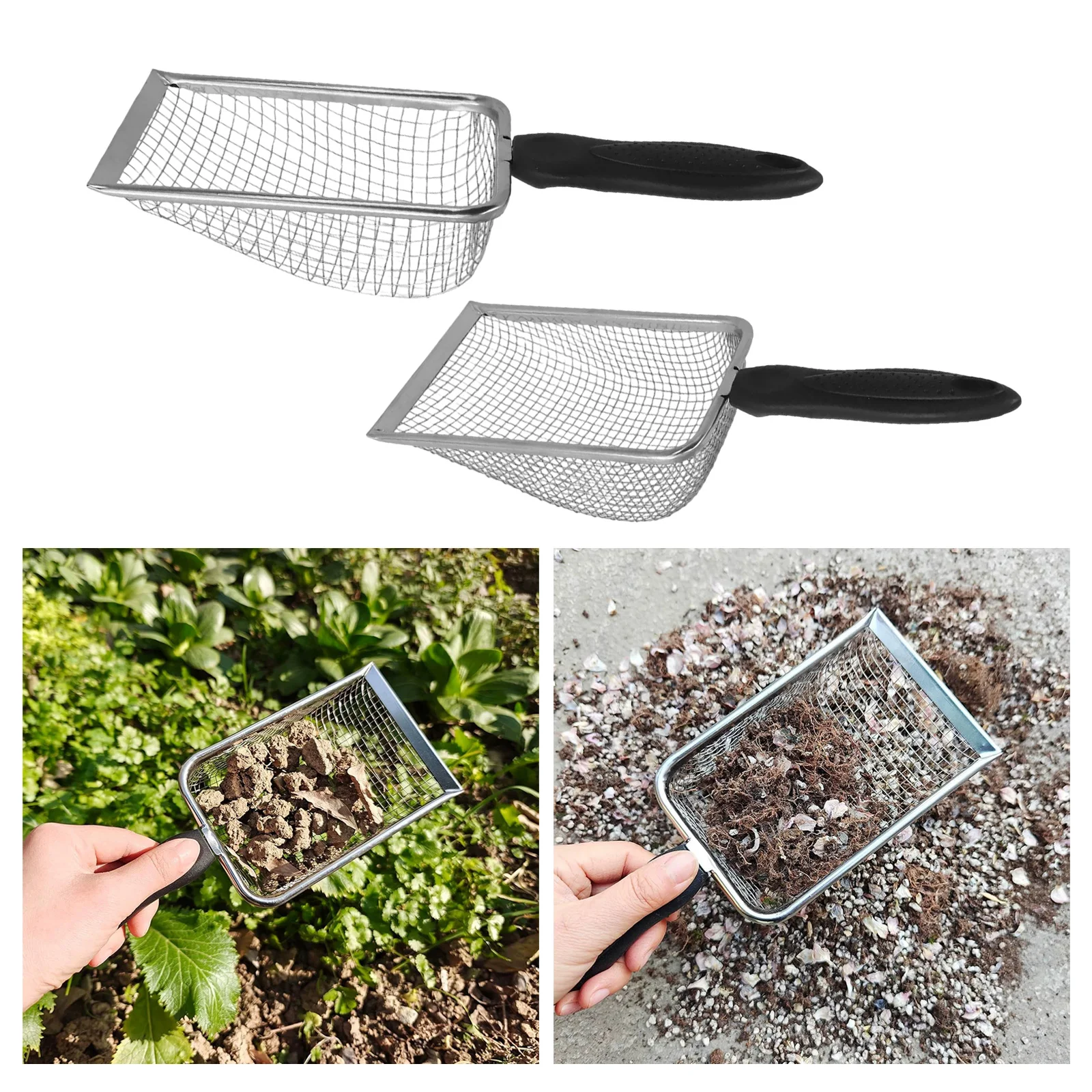 Garden Soil Sifter Soil Sifter Shovel And Sifter Integration Ergonomic Handle Lightweight Construction Vegetable
Garden Soil Sifter Soil Sifter Shovel And Sifter Integration Ergonomic Handle Lightweight Construction Vegetable