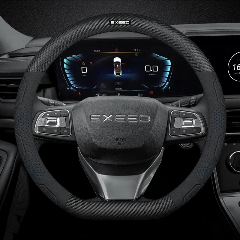 Car Non-slip Chamois Steering Wheel Cover For Chery Exeed TXL TX VX LX 2021 2022 2023 2024 Auto Interior Accessories
Car Non-slip Chamois Steering Wheel Cover For Chery Exeed TXL TX VX LX 2021 2022 2023 2024 Auto Interior Accessories