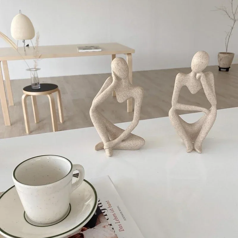 Sand Color The Thinker Abstract Statues Sculptures Yoga Figurine Nordic Living Room Home Decor Decoration Maison Desk Ornaments
Sand Color The Thinker Abstract Statues Sculptures Yoga Figurine Nordic Living Room Home Decor Decoration Maison Desk Ornaments
