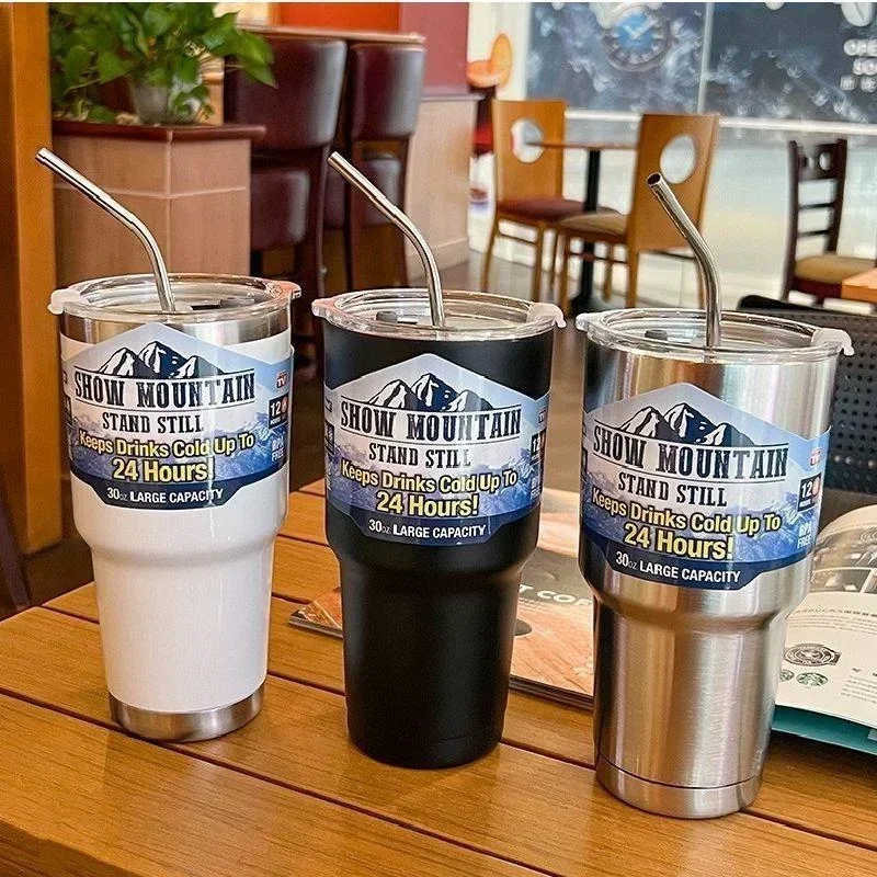 Magic Stainless Steel Freeze Thermos Cup with Straw Ice Coffee Drink Vacuum Insulated Bottle Car Travel Outdoor Mountain Cup
Magic Stainless Steel Freeze Thermos Cup with Straw Ice Coffee Drink Vacuum Insulated Bottle Car Travel Outdoor Mountain Cup