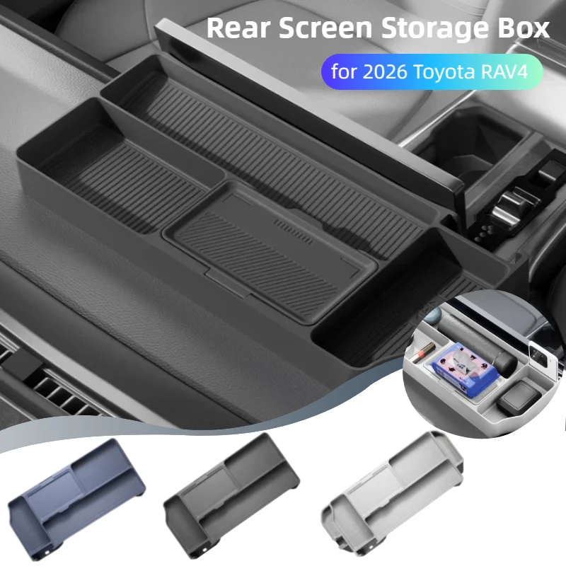 Behind Navigation Screen Storage Organizer Box for 2026 Toyota RAV4 Silicone Central Control Screen Rear Interior Accessories
Behind Navigation Screen Storage Organizer Box for 2026 Toyota RAV4 Silicone Central Control Screen Rear Interior Accessories