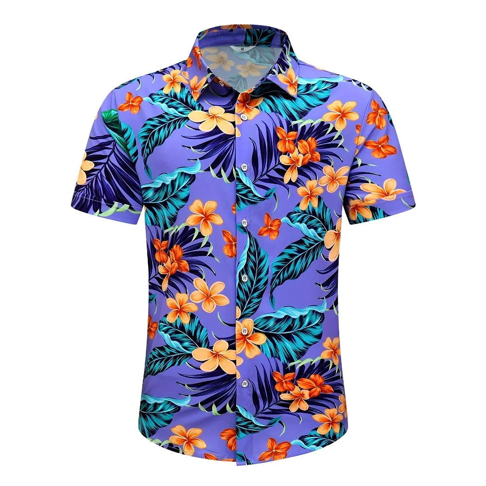 Purple Flowers Hawaiian Men's Shirts Summer Beach Casual Short-Sleeve Button-Up Shirts Print Tropical Beach
Purple Flowers Hawaiian Men's Shirts Summer Beach Casual Short-Sleeve Button-Up Shirts Print Tropical Beach