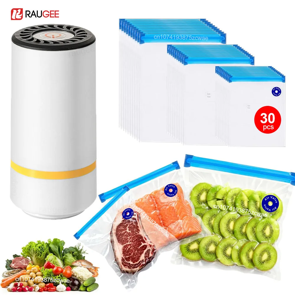 Vacuum Sealer Pump Mini Air Pump Electric Handheld Vacuum Sealing Machine with Reusable Vacuum Sealer Bags Food Packaging Bag
Vacuum Sealer Pump Mini Air Pump Electric Handheld Vacuum Sealing Machine with Reusable Vacuum Sealer Bags Food Packaging Bag