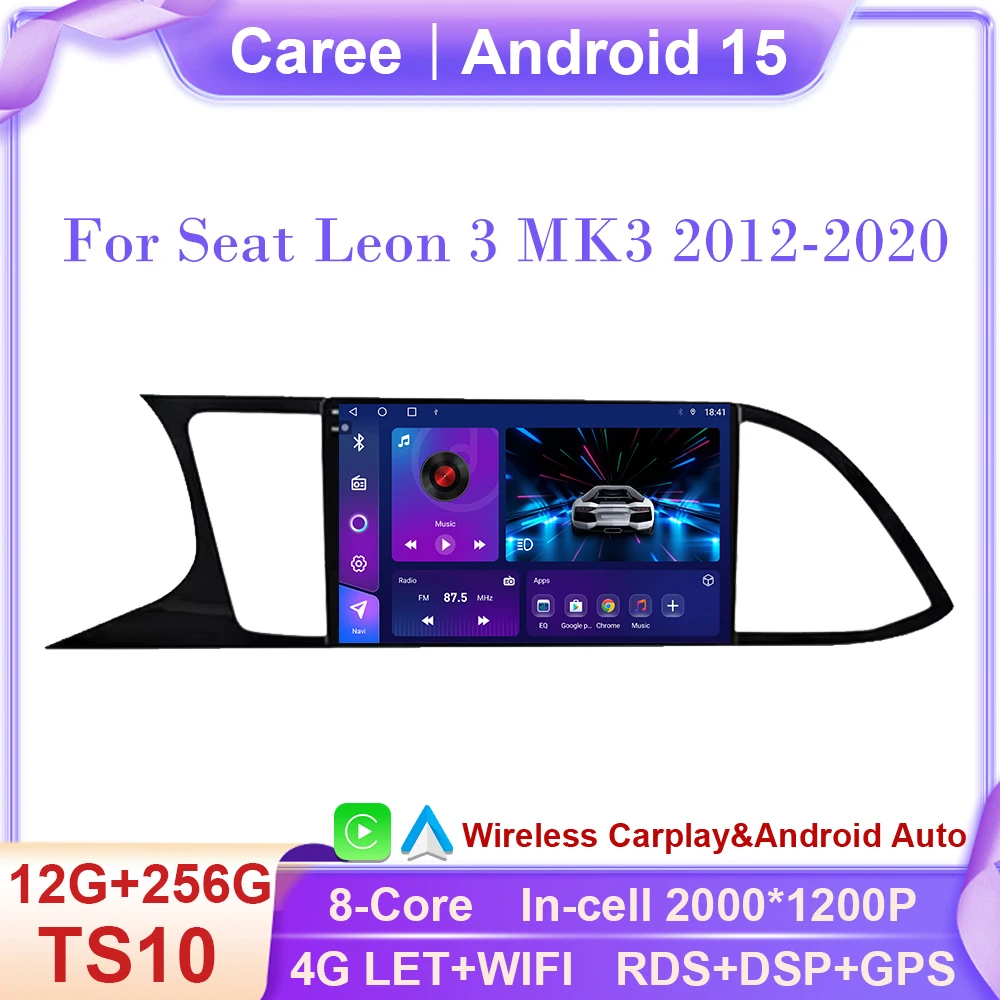 Android 14 WIFI+4G Carplay Auto For Seat Leon 3 MK3 2012-2020 Car Radio GPS Navigation Multimedia Video Player Stereo 360 Camer
Android 14 WIFI+4G Carplay Auto For Seat Leon 3 MK3 2012-2020 Car Radio GPS Navigation Multimedia Video Player Stereo 360 Camer