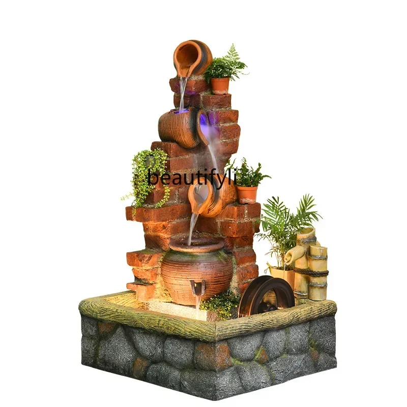 cqyRockery flowing water fountain ornament circulating water landscape courtyard garden fish pond landscaping
cqyRockery flowing water fountain ornament circulating water landscape courtyard garden fish pond landscaping