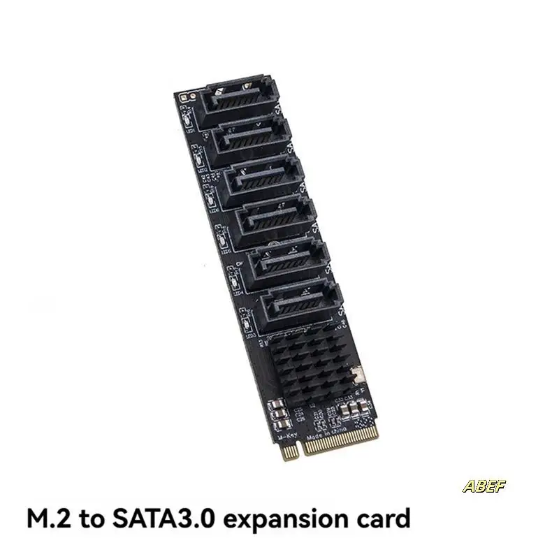 Адаптер M.2 к SATA, 6 портов, карта расширения M.2 NVME к SATA3.0 M.2 PCI-E M Key Riser для жесткого диска SSD
Адаптер M.2 к SATA, 6 портов, карта расширения M.2 NVME к SATA3.0 M.2 PCI-E M Key Riser для жесткого диска SSD