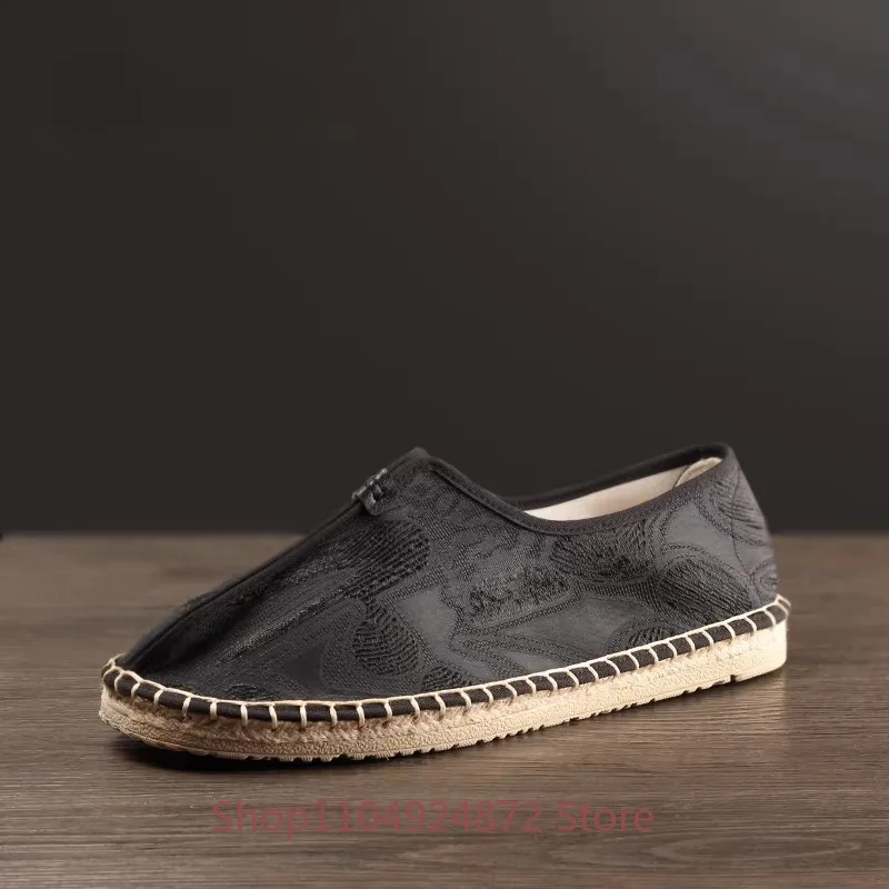Chinese Retro Jacquard Cloth Shoes Men's Loafers Casual Slip on Breathable and Comfortable Handmade Canvas Single Shoes Male
Chinese Retro Jacquard Cloth Shoes Men's Loafers Casual Slip on Breathable and Comfortable Handmade Canvas Single Shoes Male