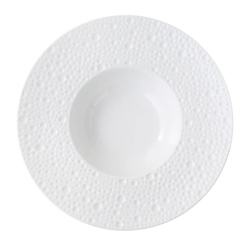 YJQ simple straw hat home western food pasta salad plate hotel tableware ceramic solid color creative deep plate
YJQ simple straw hat home western food pasta salad plate hotel tableware ceramic solid color creative deep plate