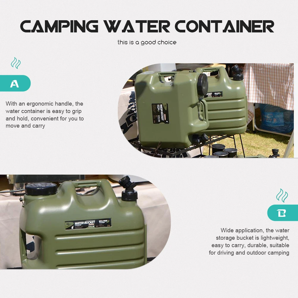 Durable PE Camping Water Bottle Large Capacity Water Storage Tank Portable Camping Bucket for Outdoor Drinking Storage
Durable PE Camping Water Bottle Large Capacity Water Storage Tank Portable Camping Bucket for Outdoor Drinking Storage