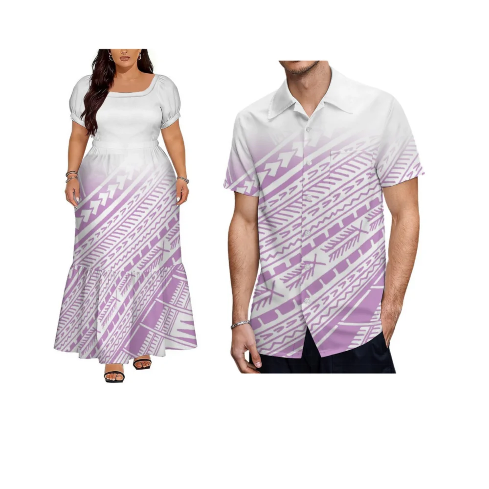 Soft Fabric Couple'S Clothing Polynesian Women'S Short-Sleeved Dress In Polynesian Samoa Island Style Men'S Beach Shirt
Soft Fabric Couple'S Clothing Polynesian Women'S Short-Sleeved Dress In Polynesian Samoa Island Style Men'S Beach Shirt