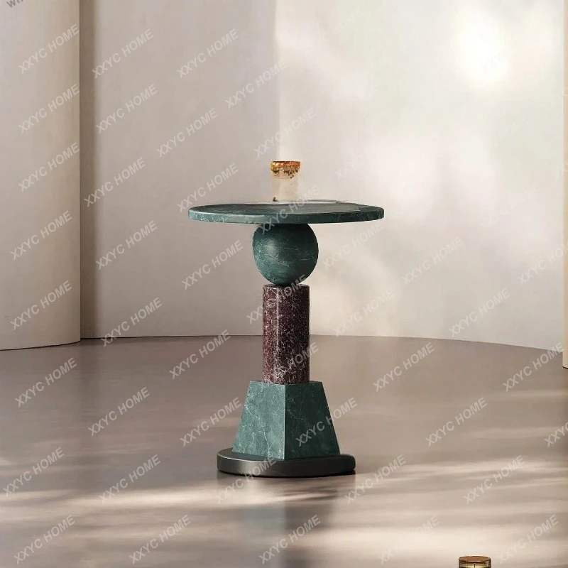 Q Creative high-end modern sofa natural marble corner table
Q Creative high-end modern sofa natural marble corner table