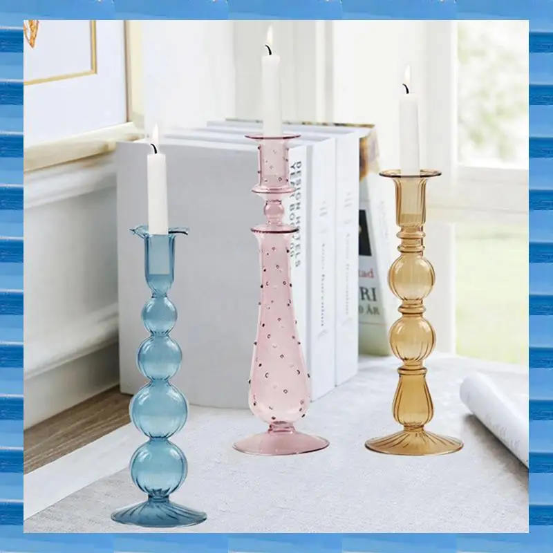 Romantic Glass Candle Holder Vintage Glass Candlestick Hydroponic Transparent Vase European Style Gift
Romantic Glass Candle Holder Vintage Glass Candlestick Hydroponic Transparent Vase European Style Gift