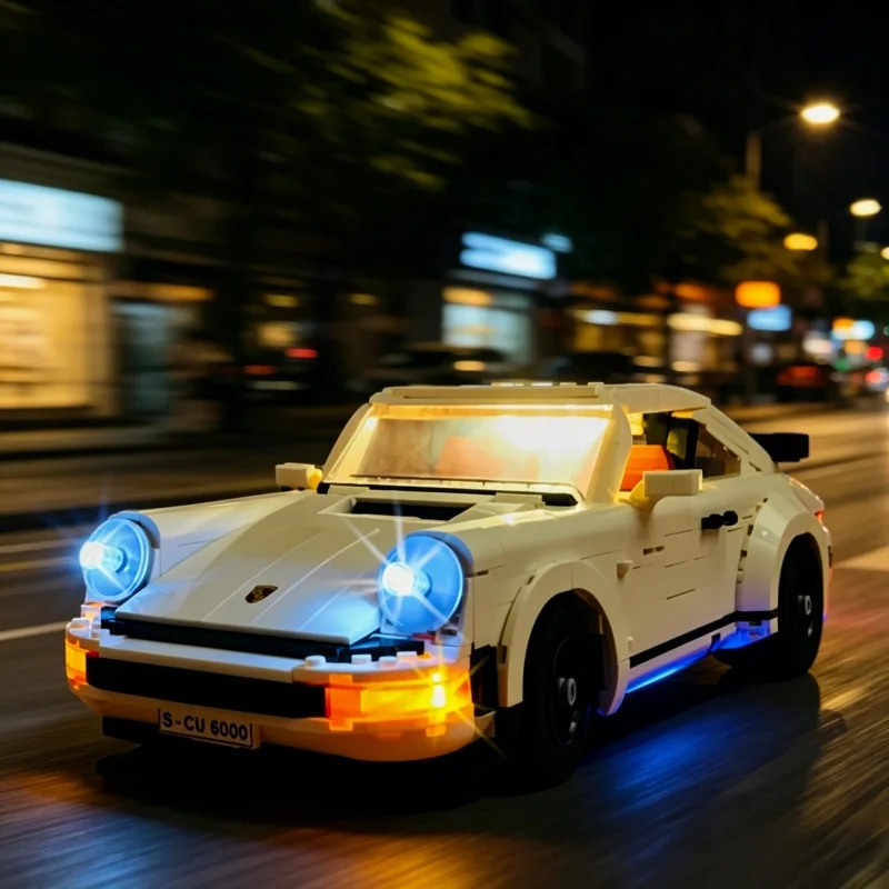 LED Light Kit For 10259 Retro Sports Car Building Blocks Model Custom Lighting Set Not Included Blocks