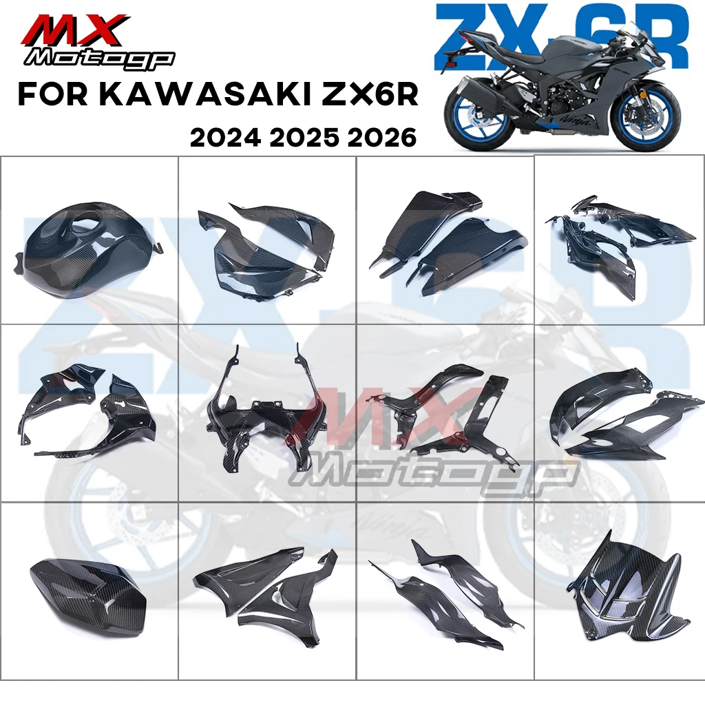 ZX6R Carbon Fiber Fender Side Panels Tank Cover For KAWASAKI NINJA ZX-6R 636 2024 2025 2026 Motorcycle Accessories Fairing Kits
ZX6R Carbon Fiber Fender Side Panels Tank Cover For KAWASAKI NINJA ZX-6R 636 2024 2025 2026 Motorcycle Accessories Fairing Kits