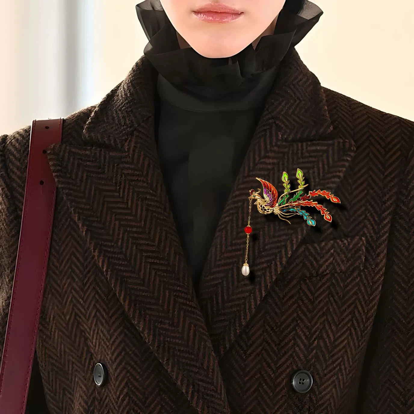 Брошь Lucky Phoenix, женский классический темперамент, жемчужный цветок на груди, изысканные аксессуары для костюма в китайском стиле, брошь
Брошь Lucky Phoenix, женский классический темперамент, жемчужный цветок на груди, изысканные аксессуары для костюма в китайском стиле, брошь