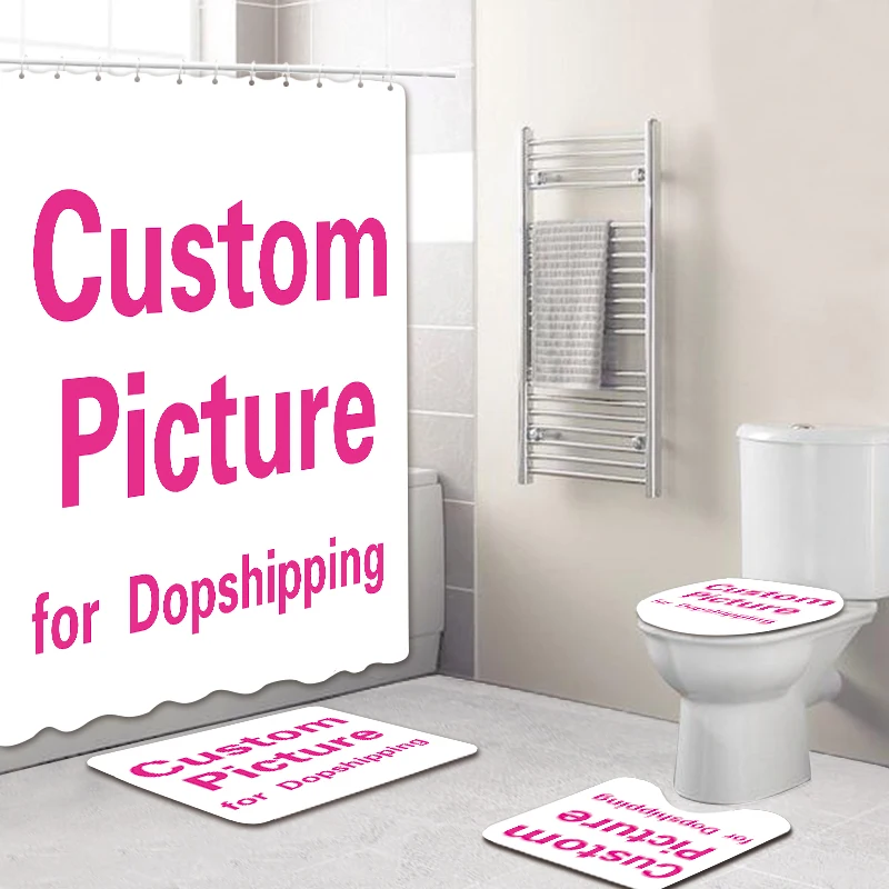 Custom Picture Toilet Set Shower Curtain with Bathroom Mat Set Customized DIY Photo Non-Slip Toilet Mats Bath Rug Decor 4pcs/set
Custom Picture Toilet Set Shower Curtain with Bathroom Mat Set Customized DIY Photo Non-Slip Toilet Mats Bath Rug Decor 4pcs/set